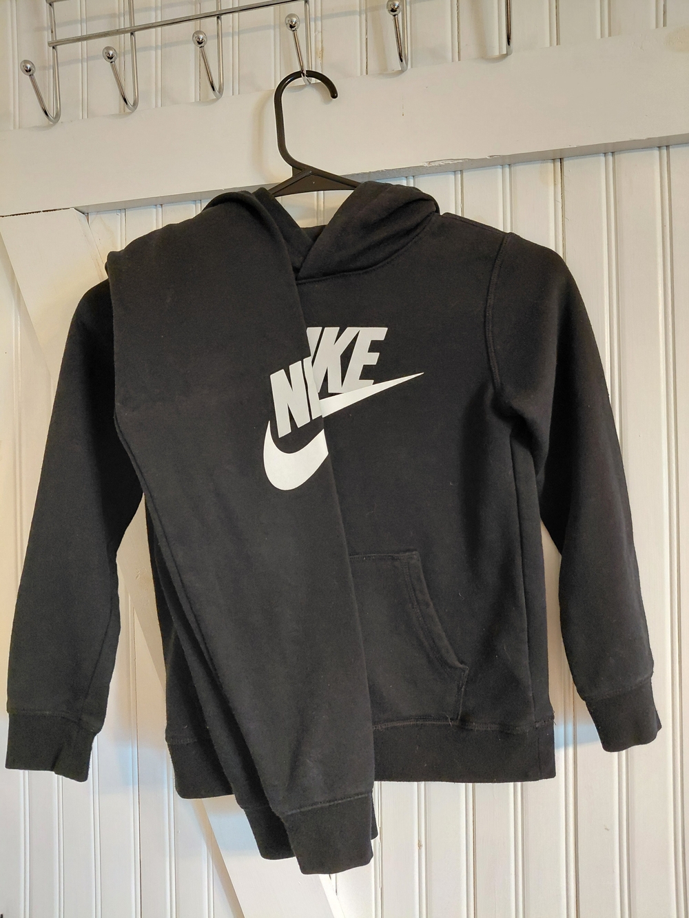Nike Black Hoodie with White Logo With Sweat Pants